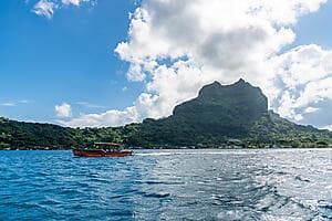 Sunset cruise on outrigger canoe