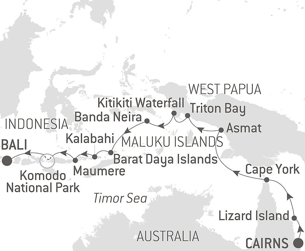 Tropical Odyssey between North East Australia and Indonesia