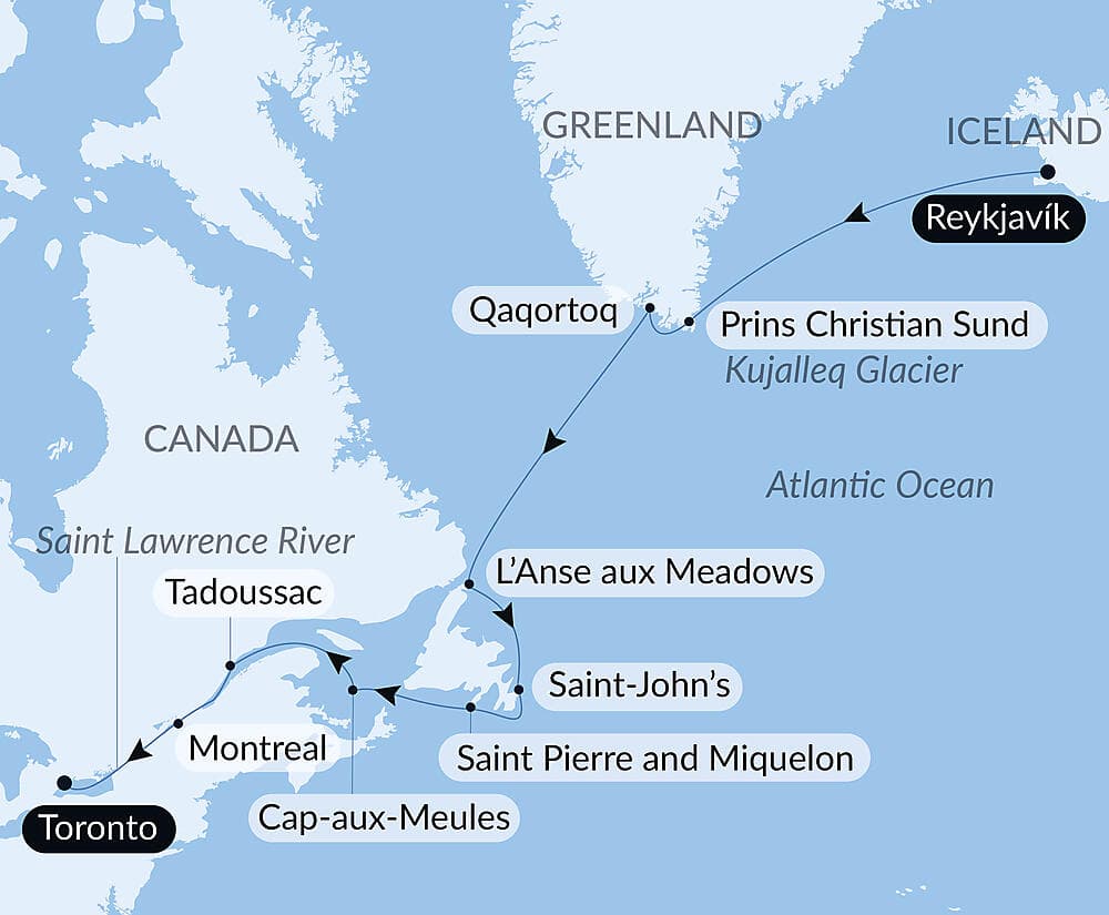Exploration from Greenland to Canada via Saint Pierre and Miquelon null