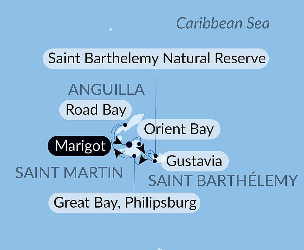 The Caribbean, under sail aboard La Désirade null