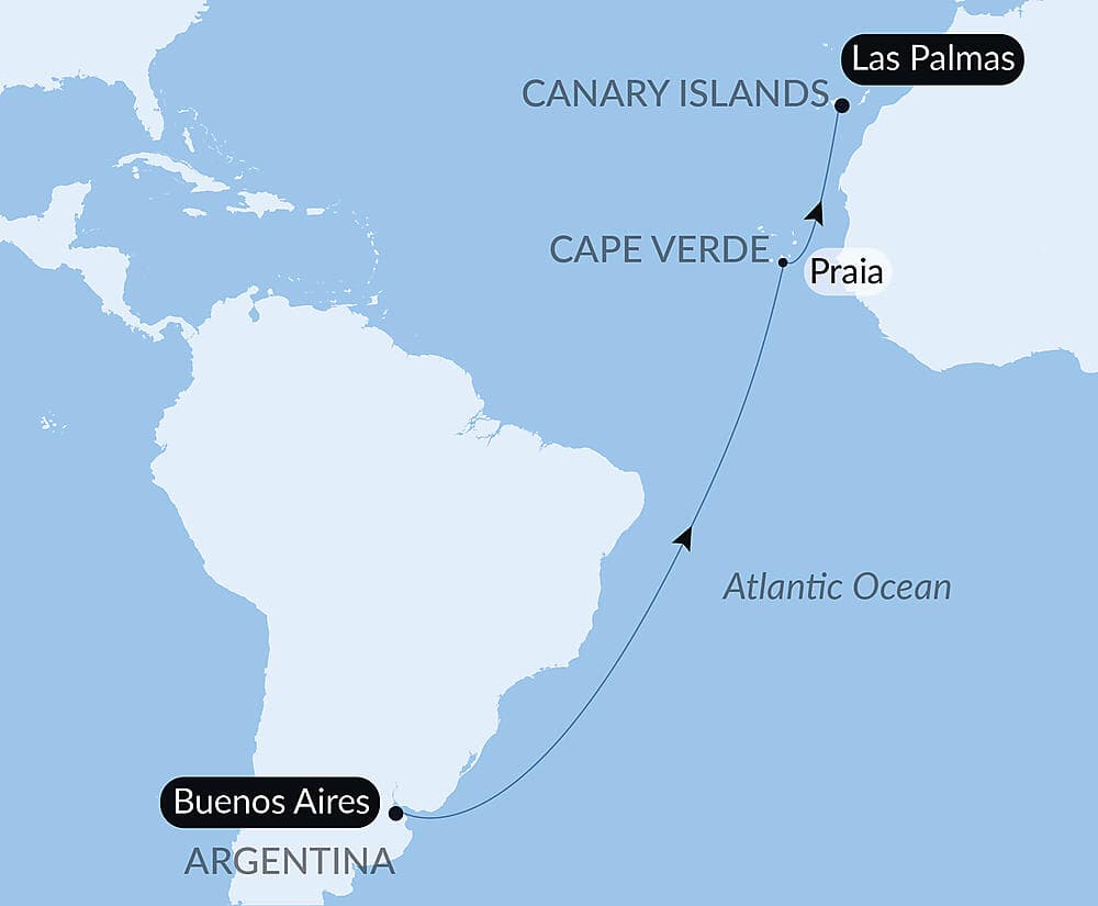 Ocean Voyage: Buenos Aires -  Las Palmas de Gran Canaria null
