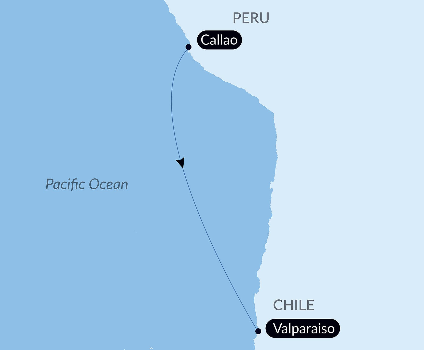 Ocean Voyage : Callao - Valparaiso