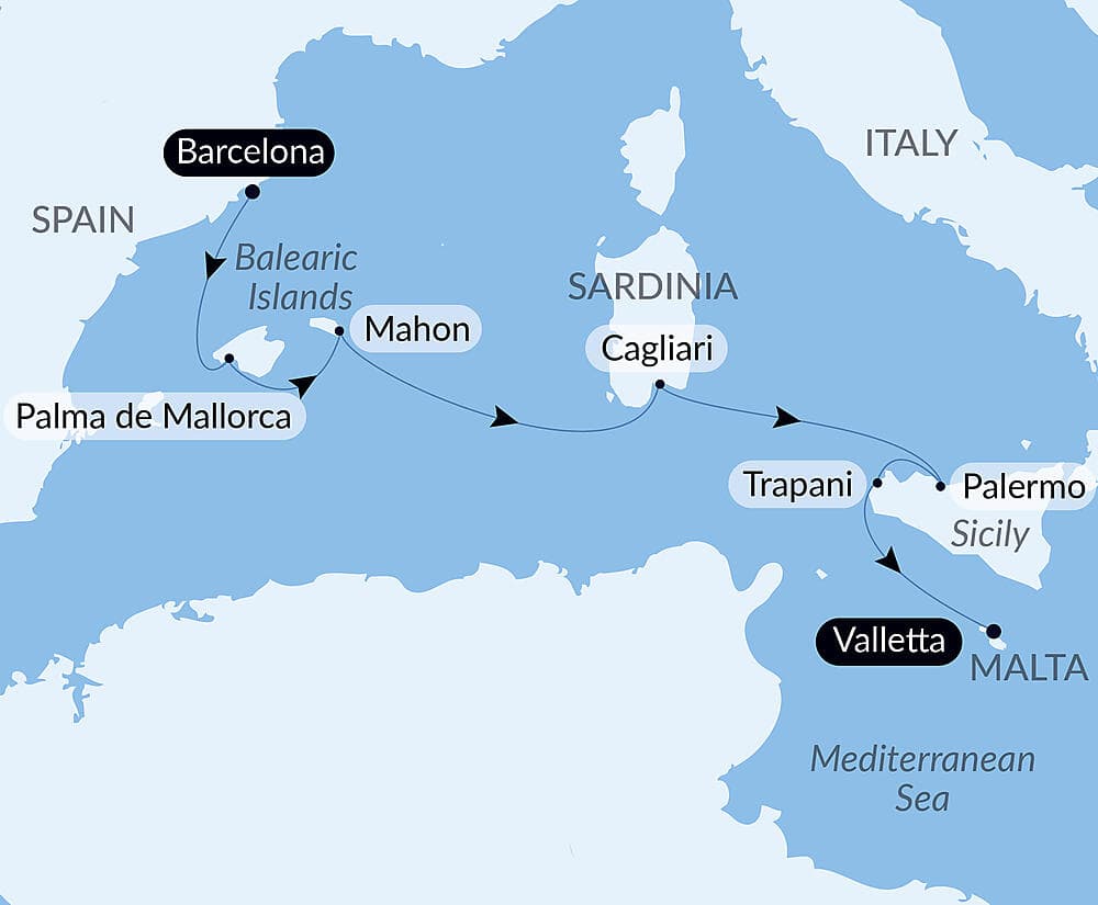 Cruising the Mediterranean: Sicily, Sardinia, and Mallorca – with Smithsonian Journeys null