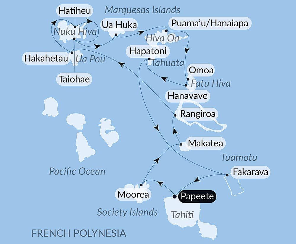 Polynesian Bliss: Marquesas, Tuamotu and Society Islands