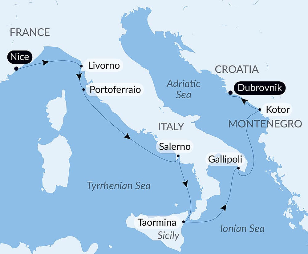  From the French city of angels to the shores of the Adriatic  null