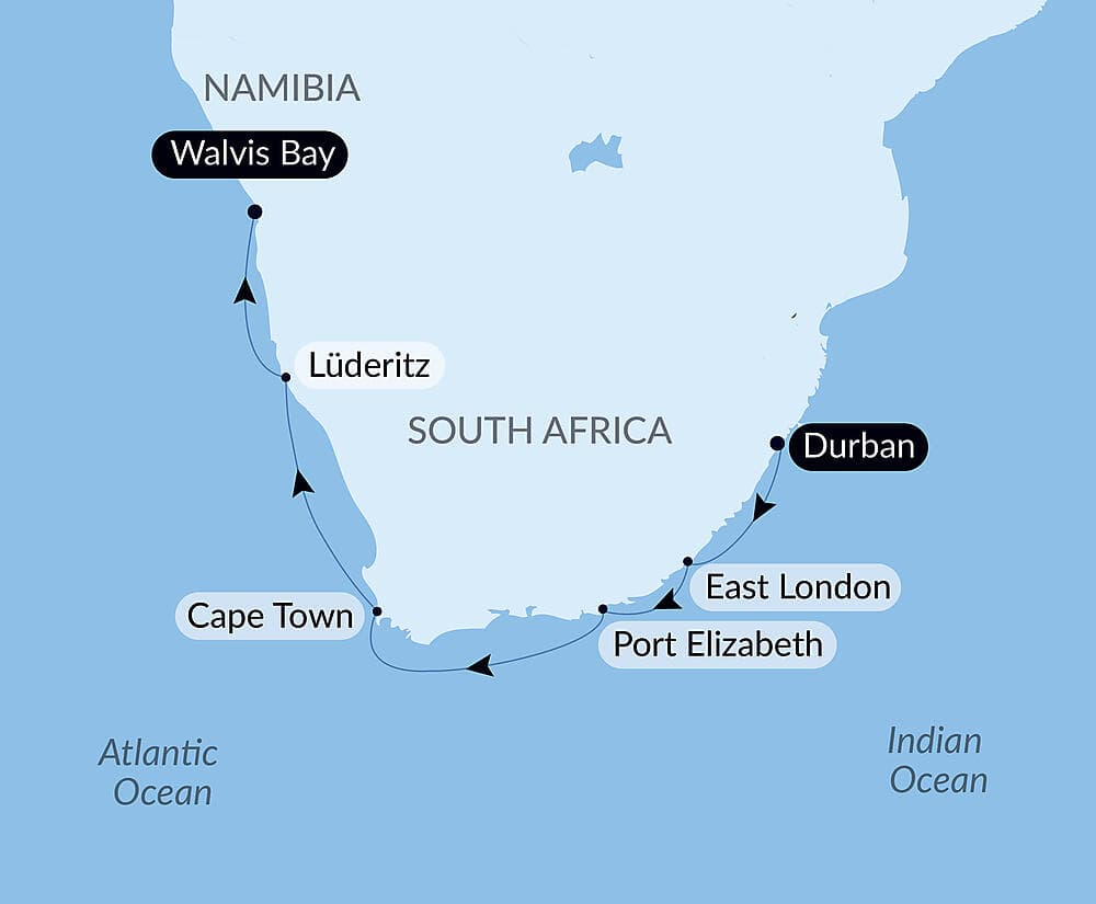 South Africa and Namibia by Sea: Around the Cape of Good Hope – with Smithsonian Journeys