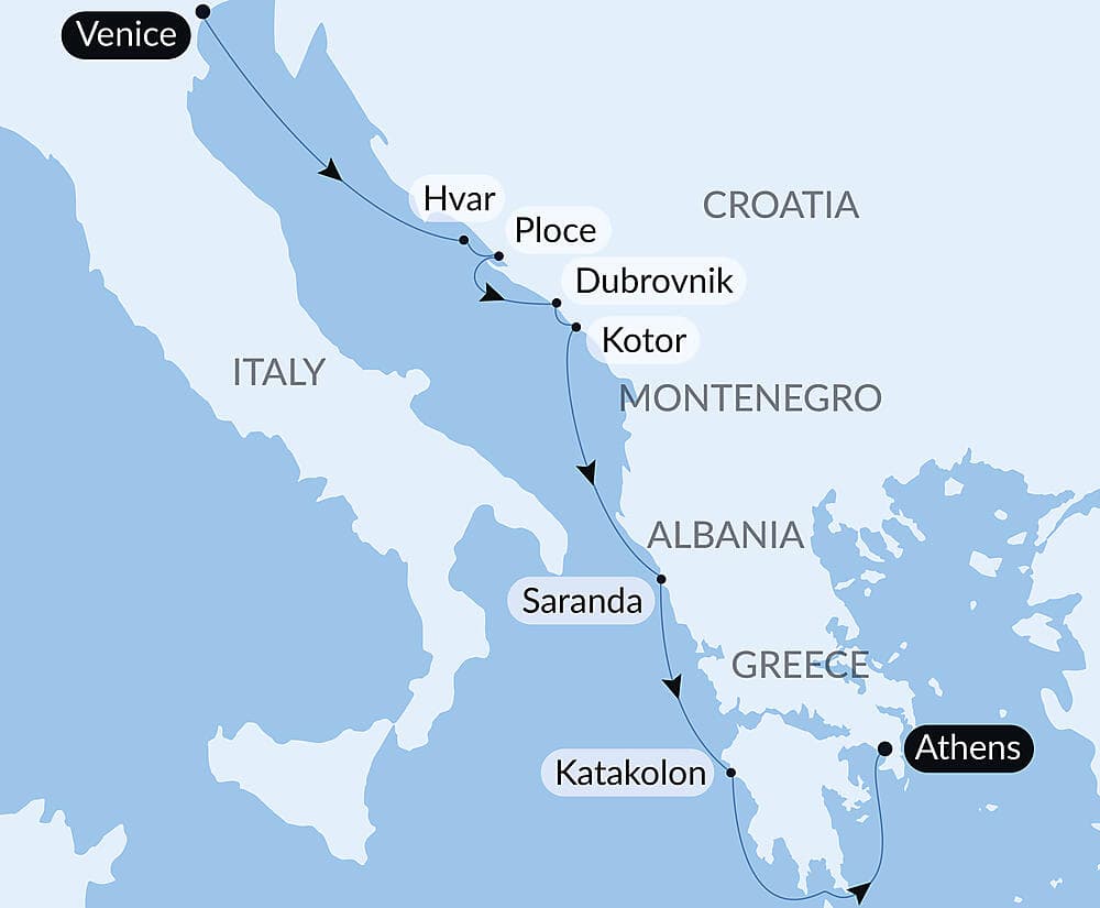 Cruising the Dalmatian Coast and the Ionian Sea: Venice to Athens – with Smithsonian Journeys
