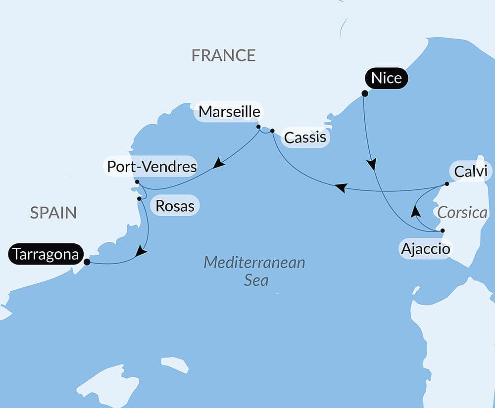 Isle of Beauty, French Riveria and Catalan shores