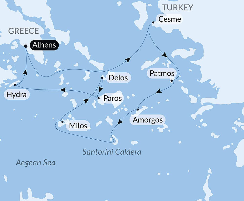 At the heart of the Greek islands  null