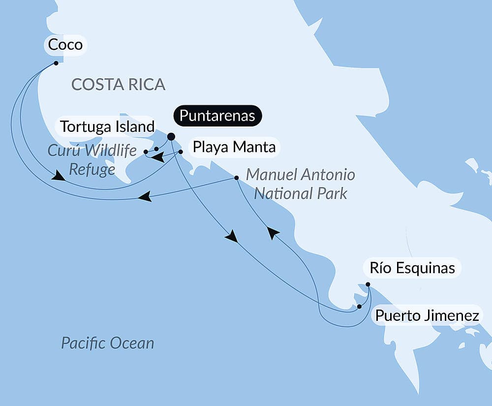Costa Rica by Sea: Wildlife and Rainforests of the Pacific Coast – with Smithsonian Journeys null