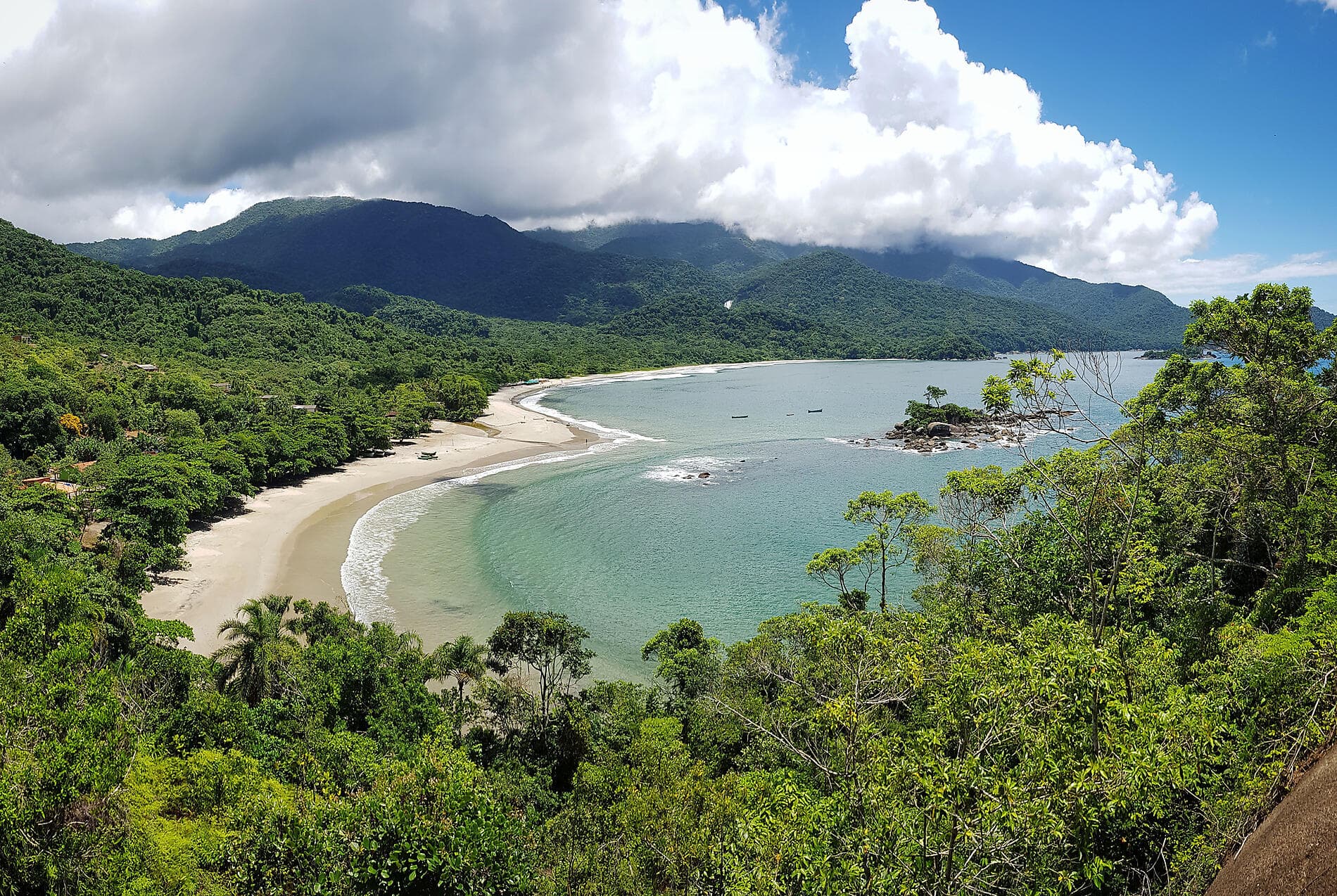 Emblematic South American shores and cities