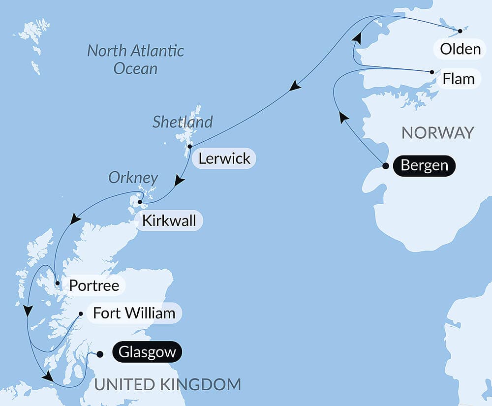 Scottish Isles and Norwegian Fjords Voyage – with Smithsonian Journeys null