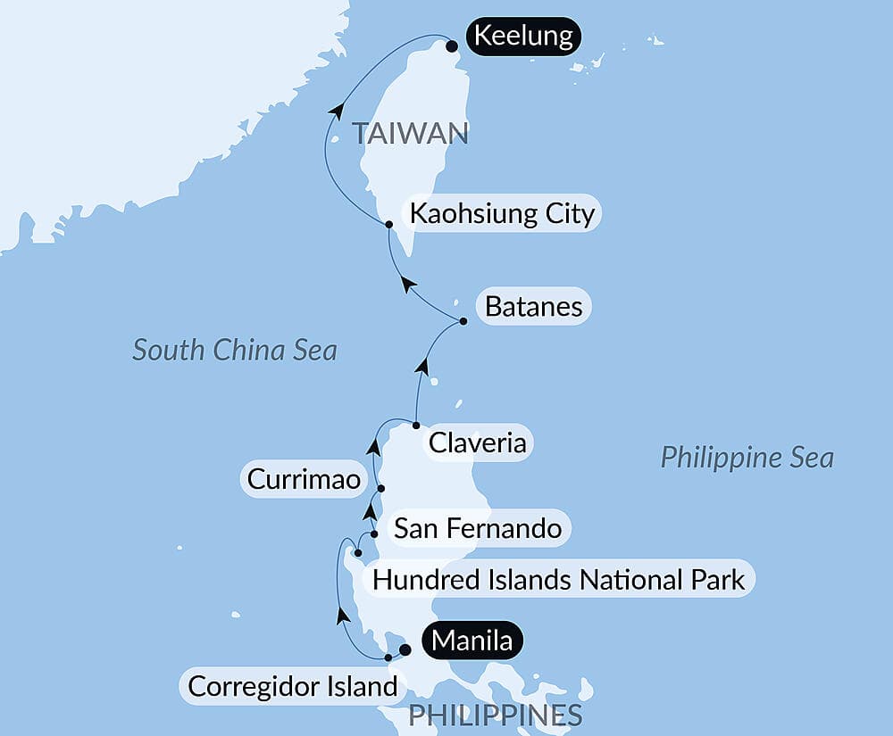 Nature and heritage from the Philippines to Taiwan