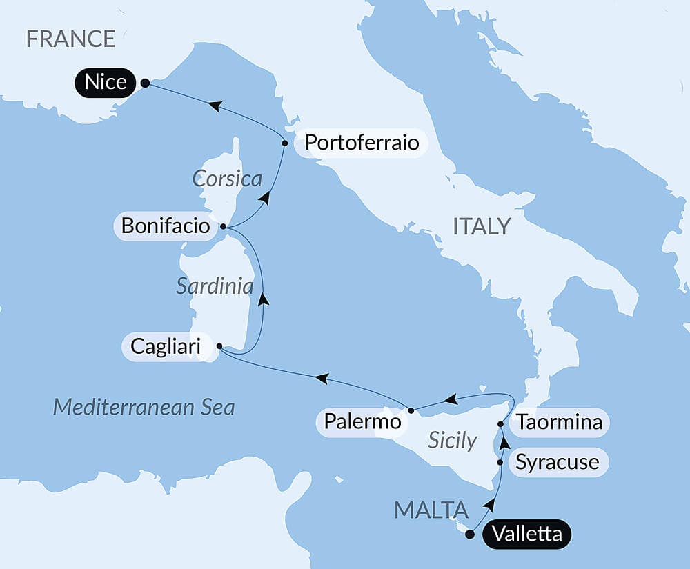 Mediterranean Island Voyage: Sicily, Sardinia, Corsica, and Elba – with Smithsonian Journeys null