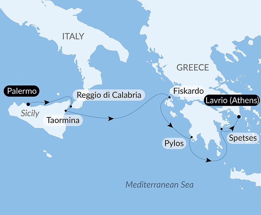 Under Sail from Sicily to the Greek Islands null
