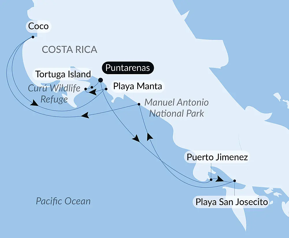 Pacific Coast of Costa Rica