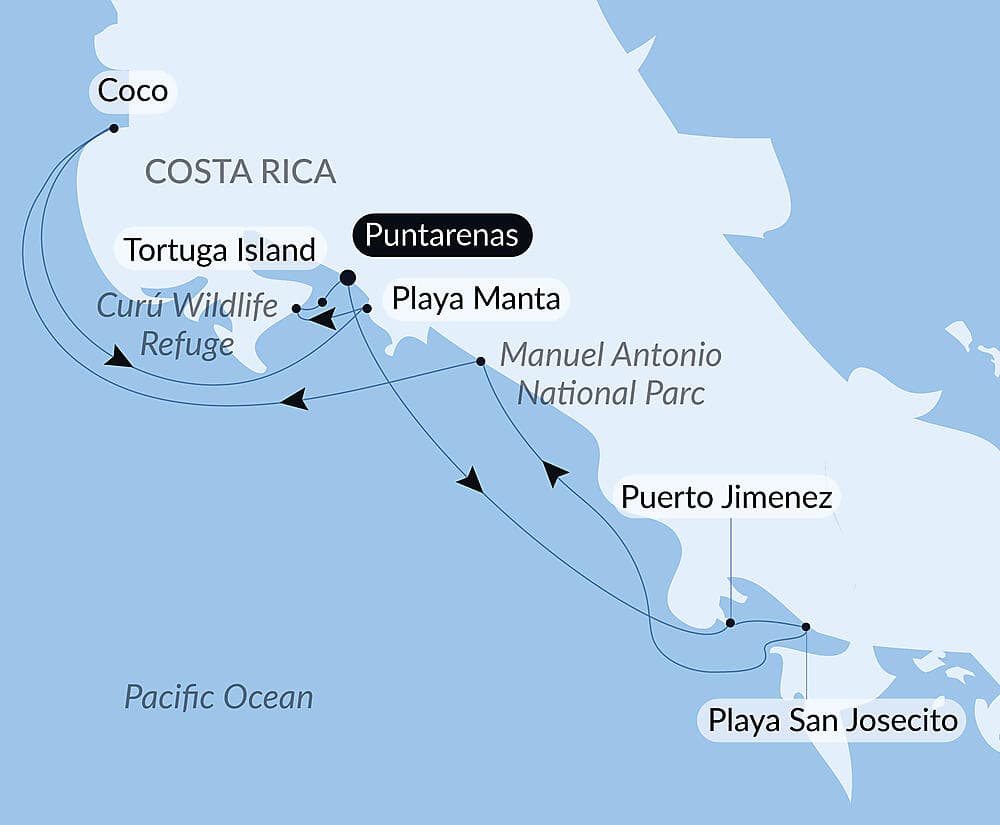 Pacific Coast of Costa Rica